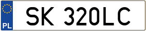 Trailer License Plate